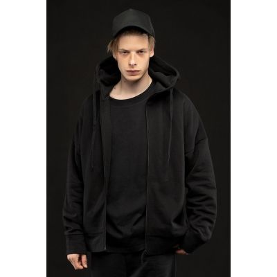 Футболка унисекс оверсайз T2, черная-0