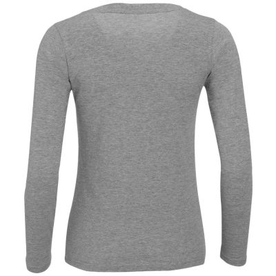 Футболка женская с длинным рукавом Majestic 150, серый меланж-1