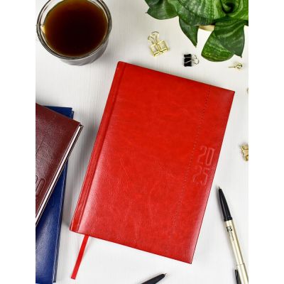 Ежедневник Baza, датированный, красный-2