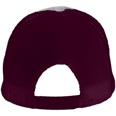 Бейсболка DODGE, серый меланж с бордовым-2