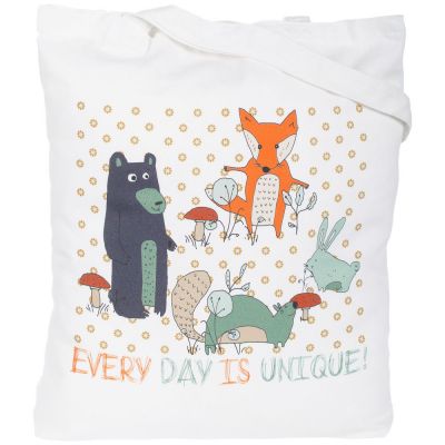 Холщовая сумка Every Day is Unique, белая-0