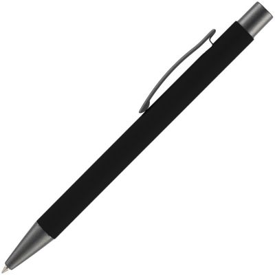 Ручка шариковая Atento Soft Touch, черная-1