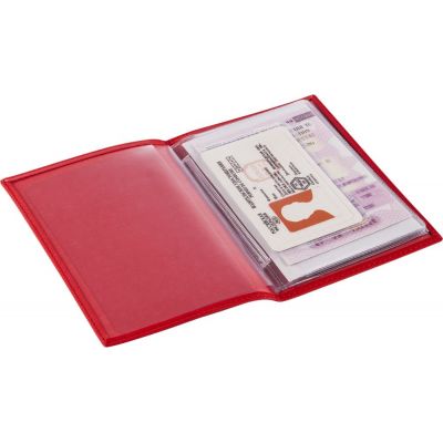 Обложка для автодокументов Twill, красная-2