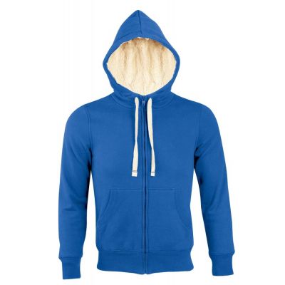 Толстовка унисекс на молнии Sherpa 280, ярко-синяя-0
