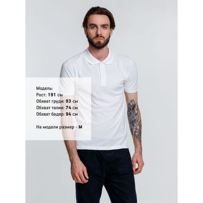 Рубашка поло мужская Adam, белая-3