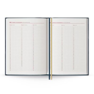 Ежедневник Ronda, датированный, сине-зеленый-6