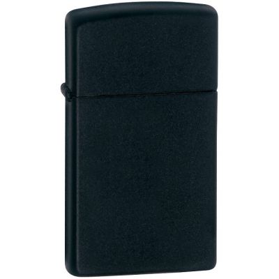Зажигалка Zippo Slim Matt, матовая черная-0