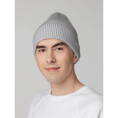 Шапка Nobilis, белая с серым-4