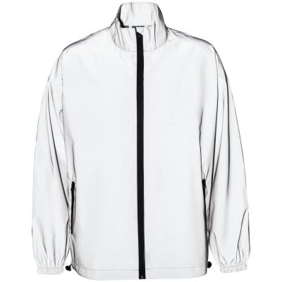 Ветровка Manifest из светоотражающей ткани, серая-2