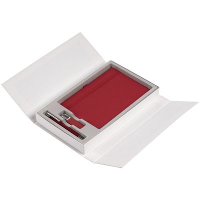 Коробка Triplet под ежедневник, флешку и ручку, белая-1