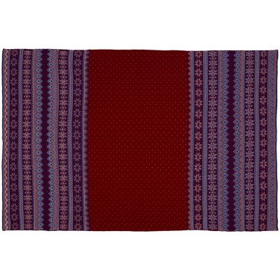 Плед Happy View, синий с красным-4