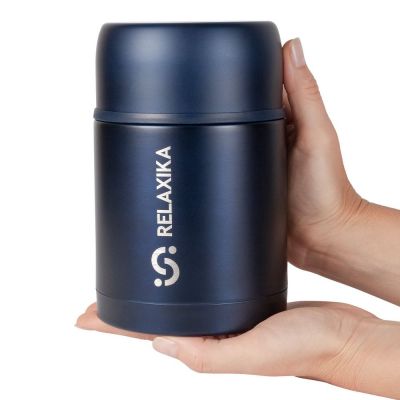 Термос для еды Relaxika 700, темно-синий-5