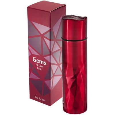 Термос Gems Red Rubine, красный рубин-4