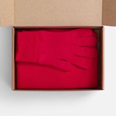 Набор Knit Warm, красный-2