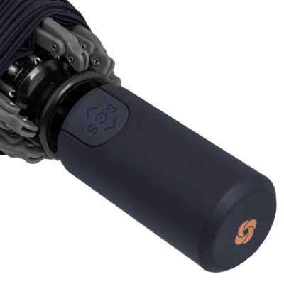 Зонт складной Up Way, автомат, синий с оранжевым-5