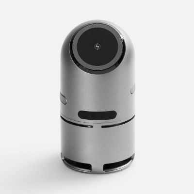 Bluetooth-колонка с беспроводной зарядкой Droid, серая-2