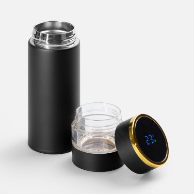 Смарт-бутылка с инфьюзером Thermory, черная-2