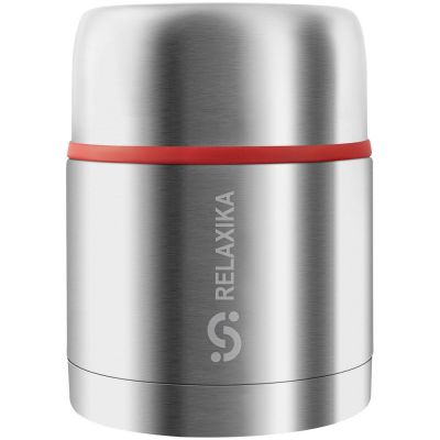 Термос для еды Relaxika 500, в чехле, стальной-1