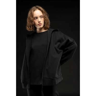 Футболка унисекс оверсайз T3, черная-0