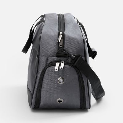 Спортивная сумка Atlantes, светло-серая с черным-2