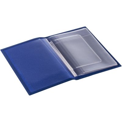 Обложка для автодокументов Twill, синяя-1