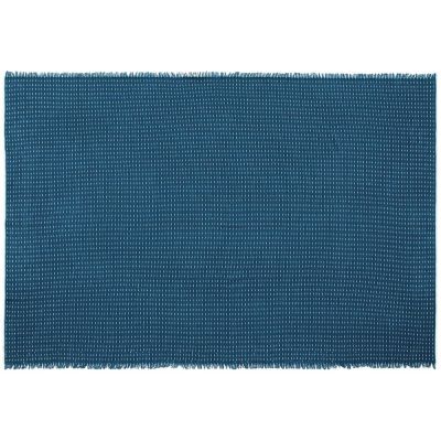 Плед Fringy, синий с голубым-4