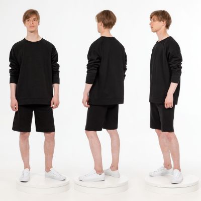 Свитшот унисекс S1, черный-4