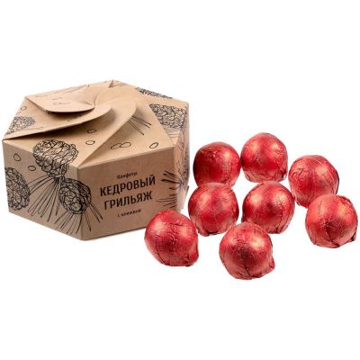 Конфеты «Мягкий кедровый грильяж» с клюквой-0