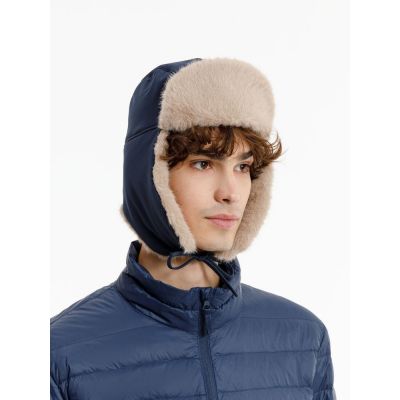 Шапка-ушанка Wasa, темно-синяя-9