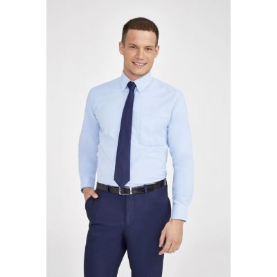 Рубашка мужская с длинным рукавом Boston, белая-3