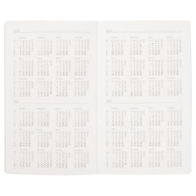 Ежедневник Duplex ver.1, недатированный, белый с желтым-5