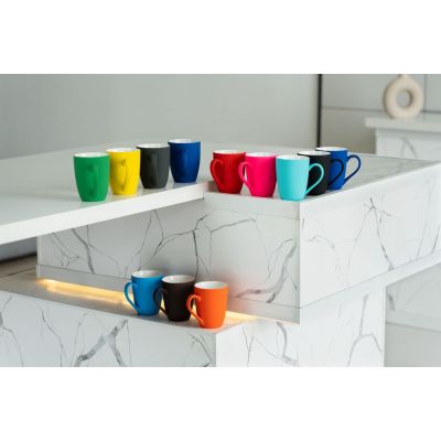 Кружка Good Morning с покрытием софт-тач, ver.2, серая-3