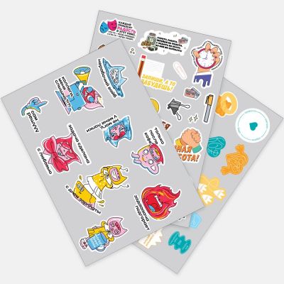 Наклейки ПВХ Sticker Pack на заказ, L-0