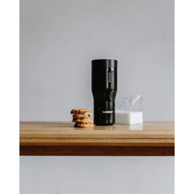 Термостакан Tumbler 470, вакуумный, черный-6