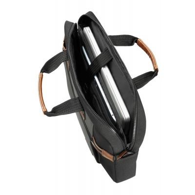 Сумка для ноутбука Sideways Laptop Bag, черная с серым-6