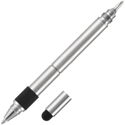 Ручка шариковая Numeric, мультиинструмент, черная-5