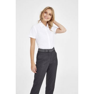 Рубашка женская с коротким рукавом Elite, серая-3