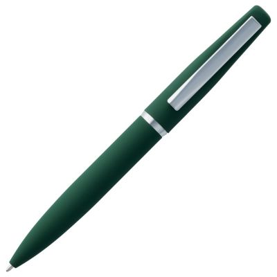 Ручка шариковая Bolt Soft Touch, зеленая-2