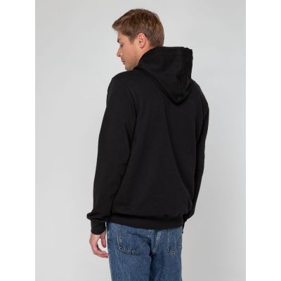 Худи унисекс с карманом на груди Chest Pocket, черное-10