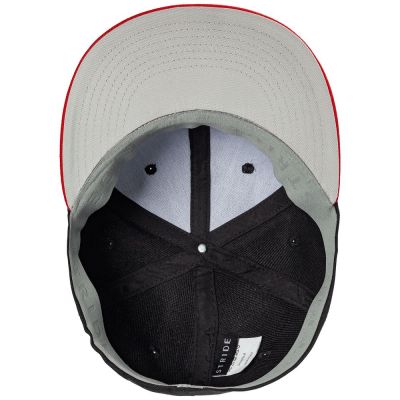 Бейсболка Ben Hope с прямым козырьком, черная с красным-5