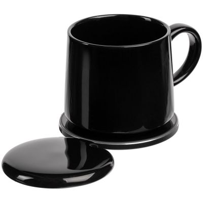 Кружка с подогревом и беспроводной зарядкой Dual Base, ver.2, черная-4