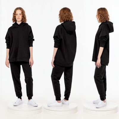 Худи унисекс H1, черное-2