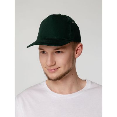 Бейсболка Standard, темно-зеленая-5