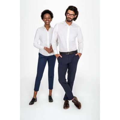 Рубашка женская с длинным рукавом Eden 140 белая-5