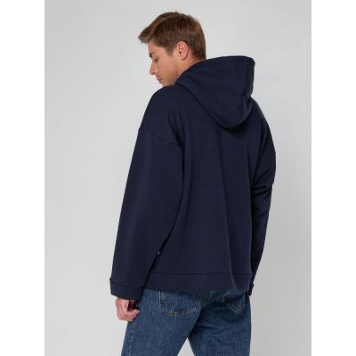 Худи унисекс оверсайз Seamark, темно-синее-8