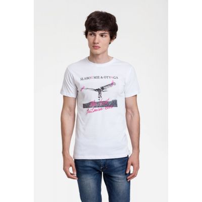 Футболка «Слабоумие и отвага», белая-1