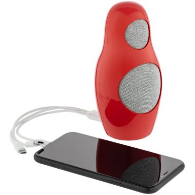 Беспроводная колонка Repeat с аккумулятором 4000 мАч, красная-3