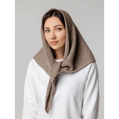 Косынка Dalia, светло-коричневая-4