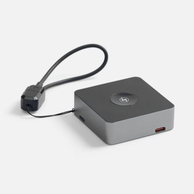 Внешний аккумулятор с беспроводной зарядкой Aura Power 5000 мАч, серый-1