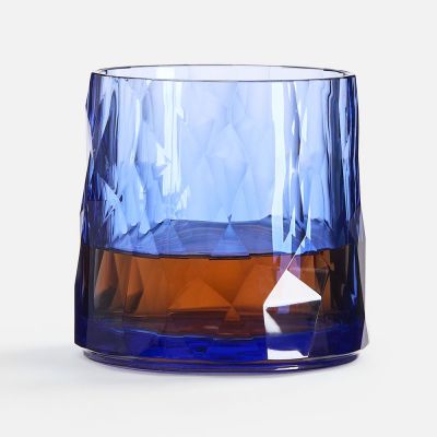 Стакан небьющийся Sate Crystal, вращающийся, прозрачный синий-1